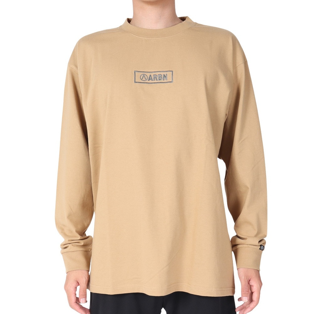 エアボーン（ARBN）（メンズ）長袖 コットン Tシャツ 03 AB23SSM-APP012SBEG