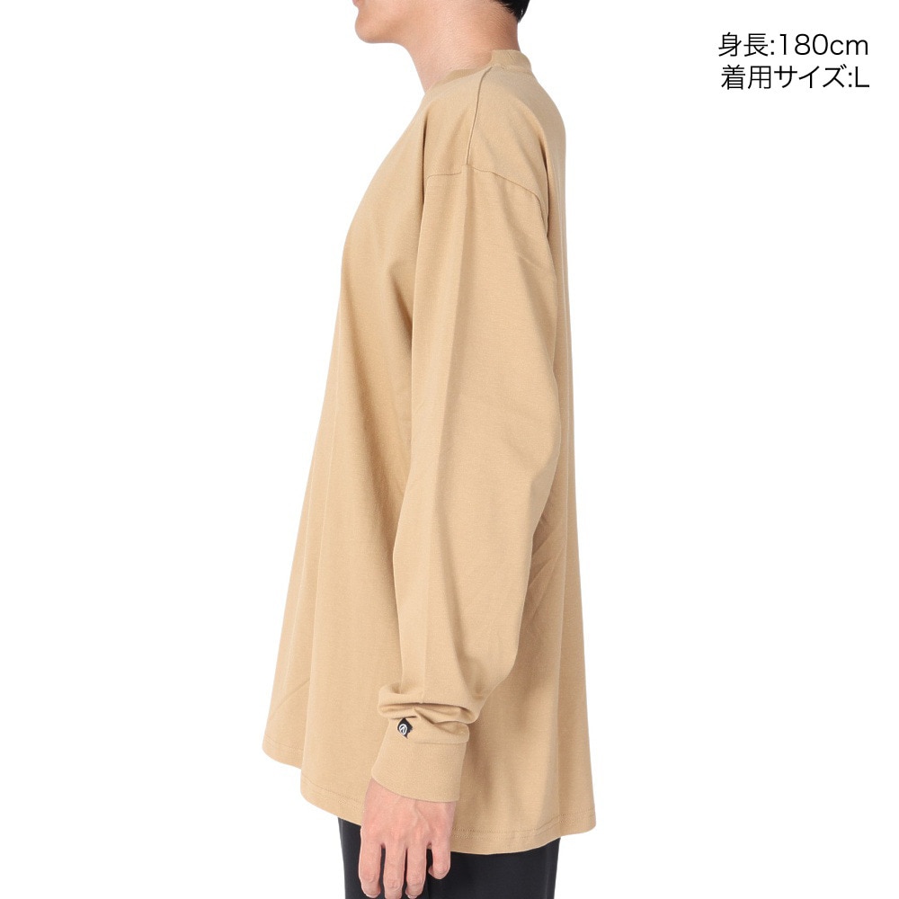 エアボーン（ARBN）（メンズ）長袖 コットン Tシャツ 03 AB23SSM-APP012SBEG
