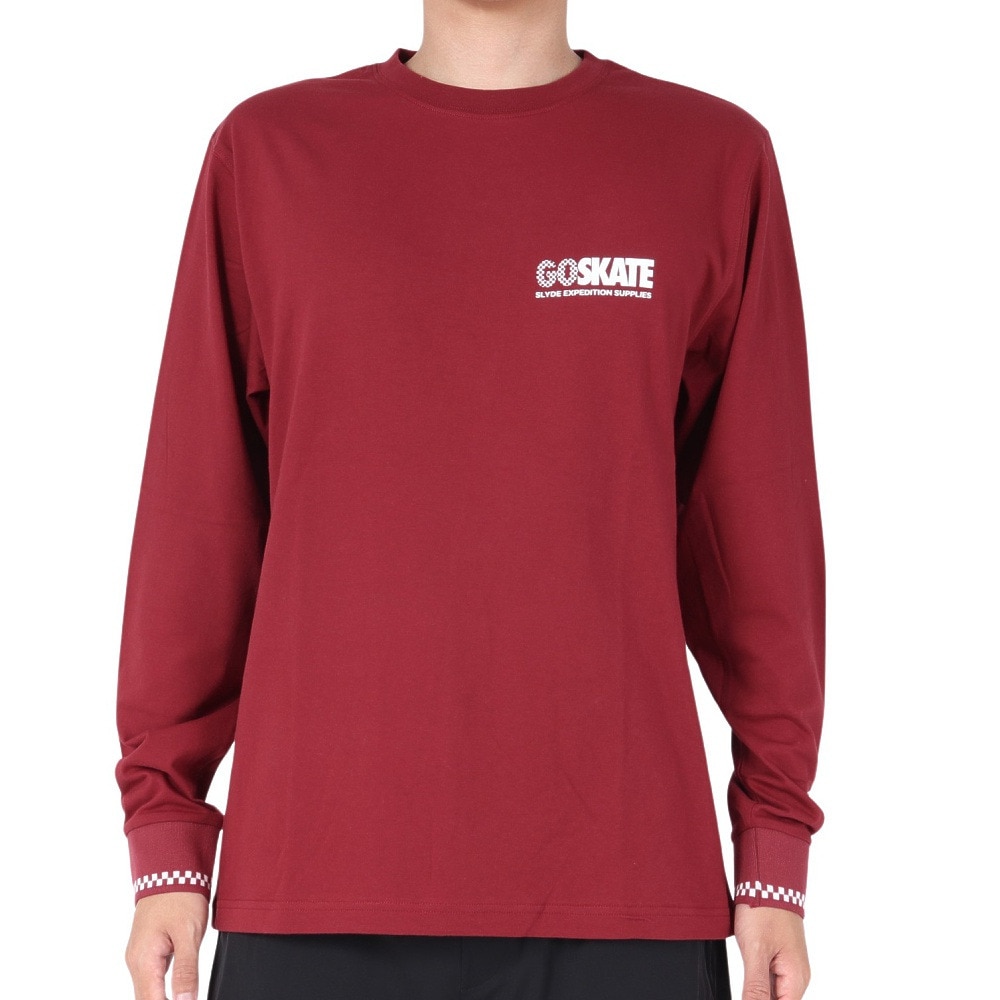 スライド（SLYDE）（メンズ）GO SKATE 長袖Tシャツ SL23FWM-APP010RED