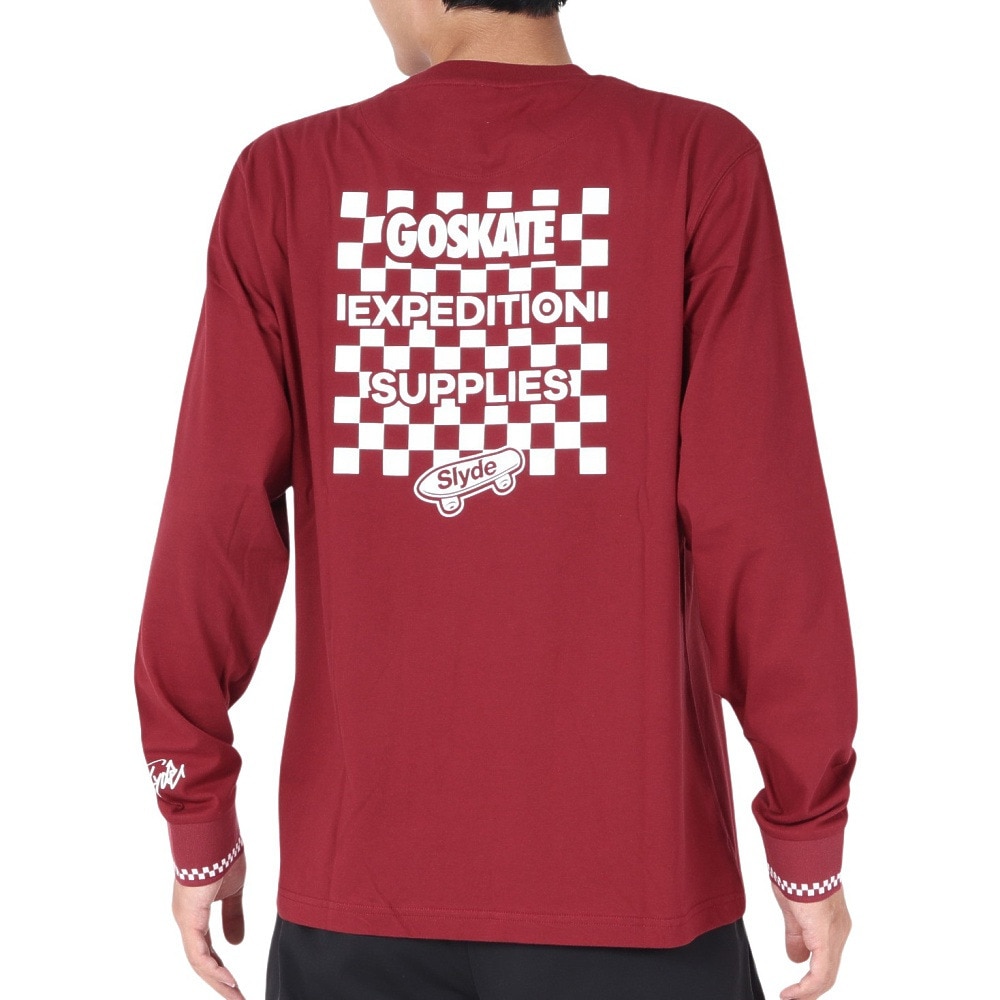 スライド（SLYDE）（メンズ）GO SKATE 長袖Tシャツ SL23FWM-APP010RED