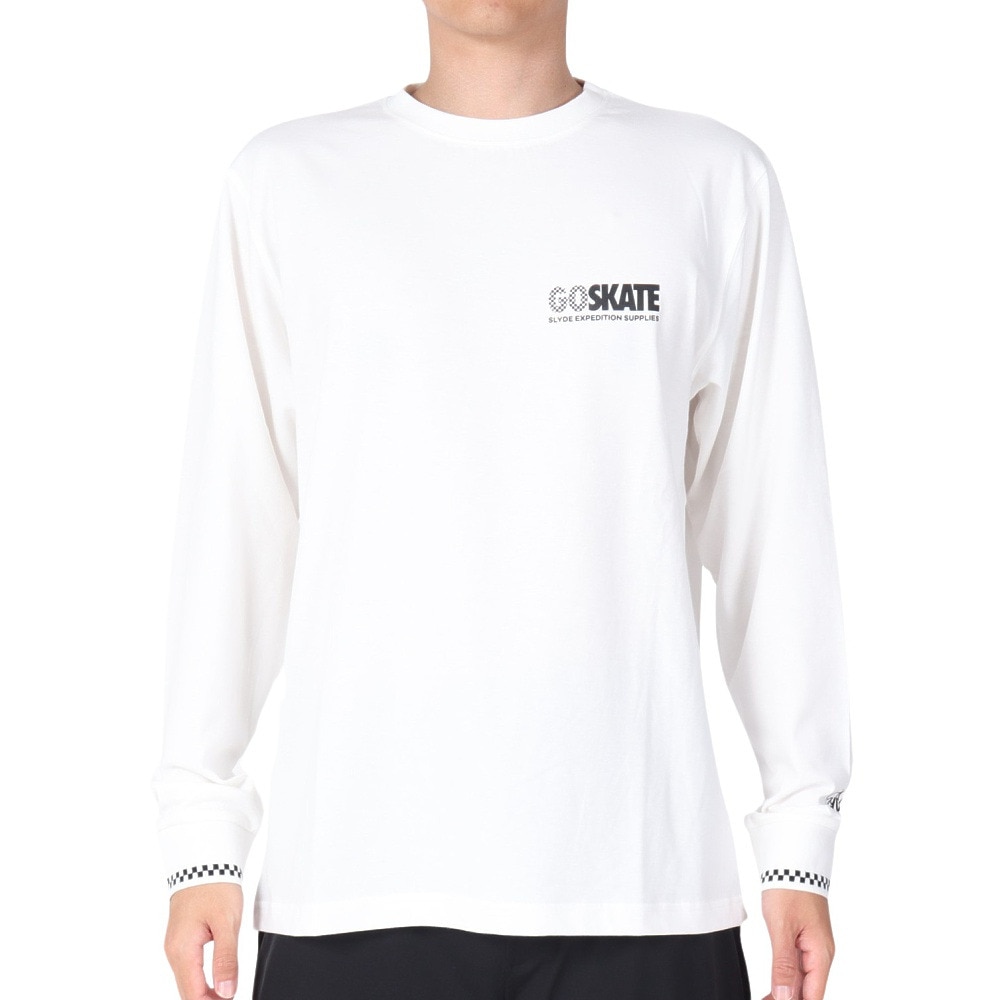 スライド（SLYDE）（メンズ）GO SKATE 長袖Tシャツ SL23FWM-APP010WHT