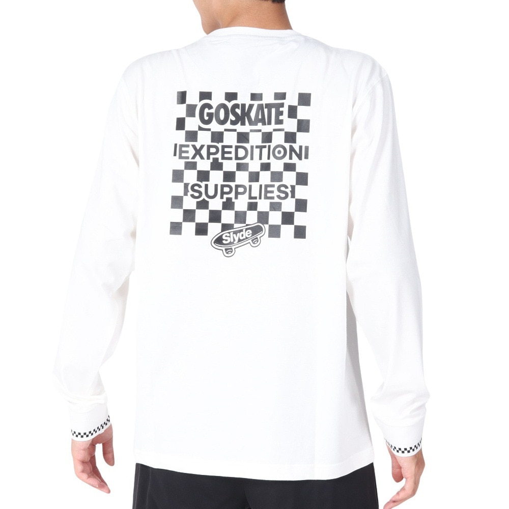 スライド（SLYDE）（メンズ）GO SKATE 長袖Tシャツ SL23FWM-APP010WHT