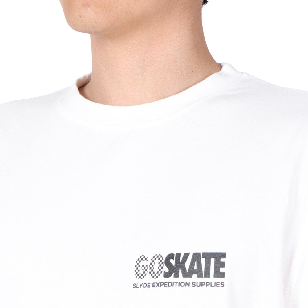 スライド（SLYDE）（メンズ）GO SKATE 長袖Tシャツ SL23FWM-APP010WHT