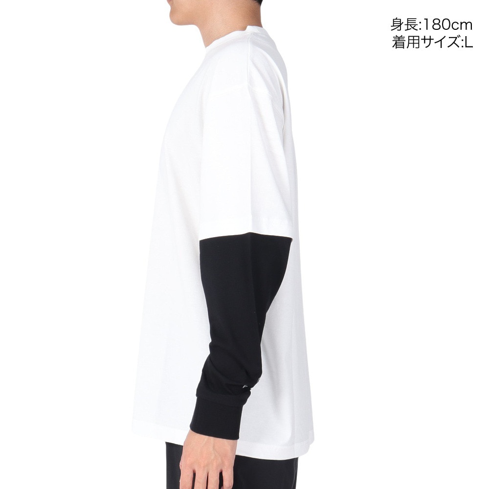 スライド（SLYDE）（メンズ）LAYERD 長袖Tシャツ SL23FWM-APP011WHT