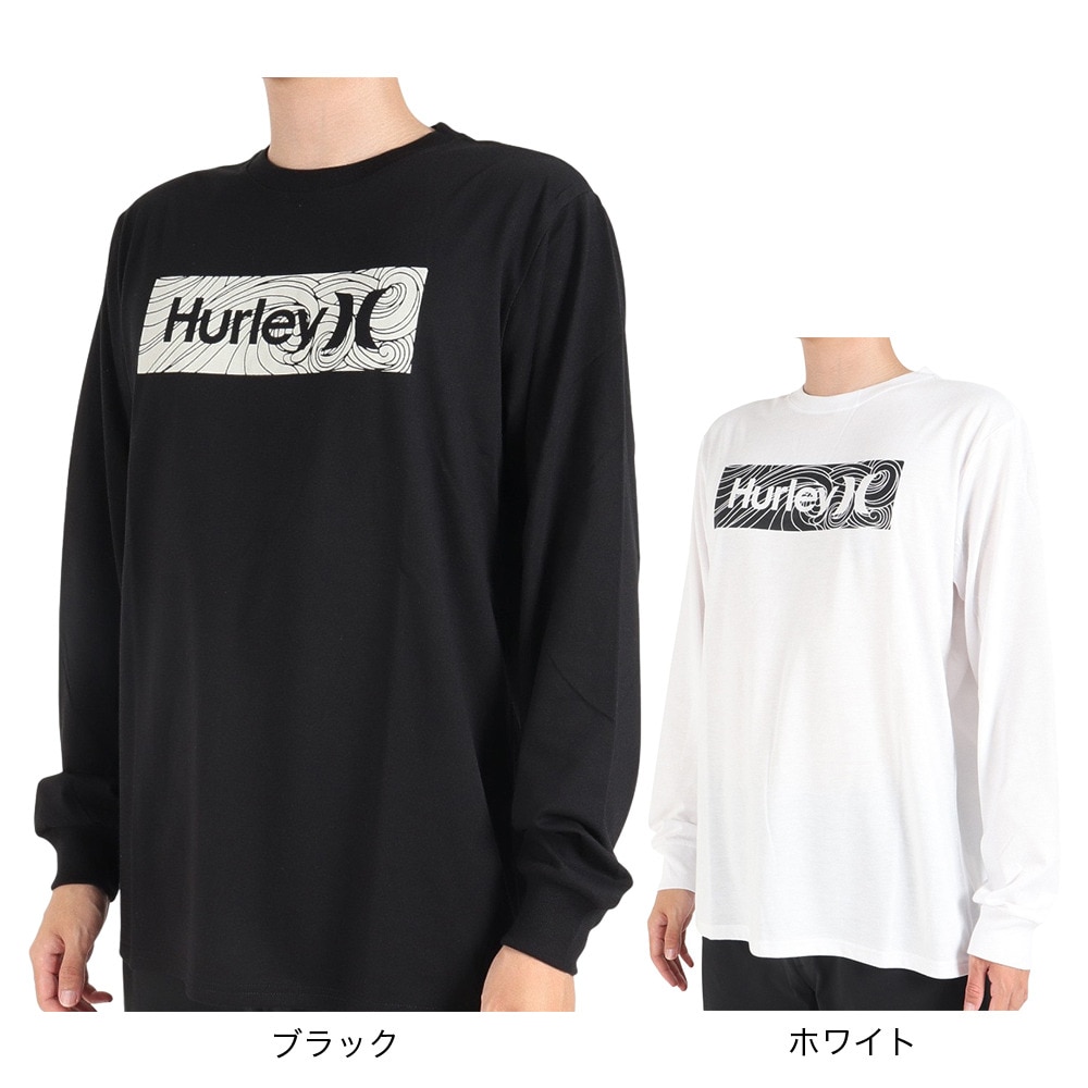 ハーレー（HURLEY）（メンズ）VORTEX BOX ロゴ 長袖Tシャツ MLS2312011-WHT