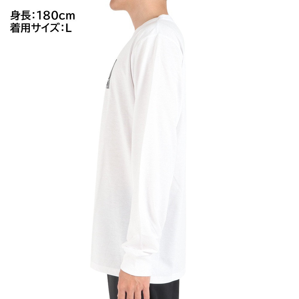 ハーレー（HURLEY）（メンズ）VORTEX BOX ロゴ 長袖Tシャツ MLS2312011-WHT