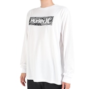 ハーレー（HURLEY）（メンズ）VORTEX BOX ロゴ 長袖Tシャツ MLS2312011-WHT