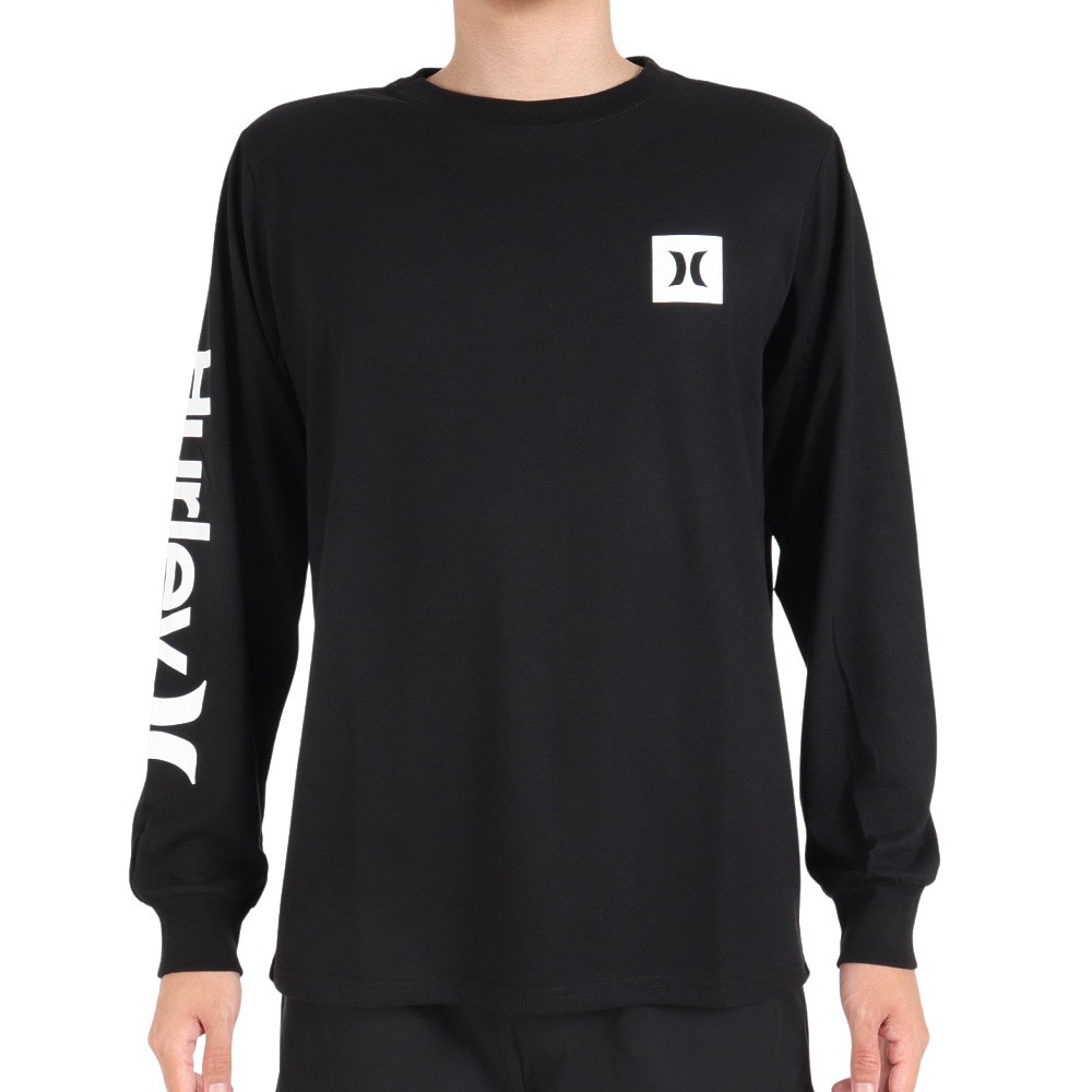 ハーレー（HURLEY）（メンズ）カットソー 長袖 ブラック 黒 SLEEVE LOGO 長袖Tシャツ MLS2312031-BLK