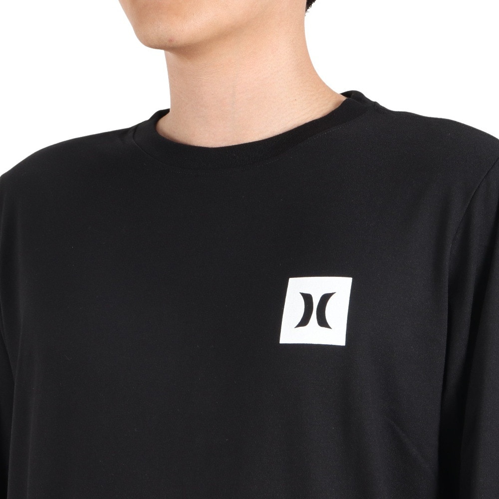ハーレー（HURLEY）（メンズ）カットソー 長袖 ブラック 黒 SLEEVE LOGO 長袖Tシャツ MLS2312031-BLK