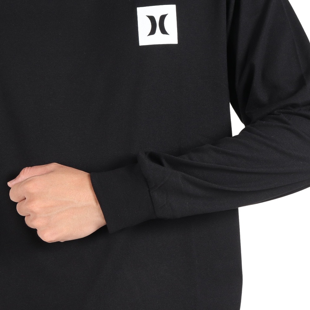 ハーレー（HURLEY）（メンズ）カットソー 長袖 ブラック 黒 SLEEVE LOGO 長袖Tシャツ MLS2312031-BLK