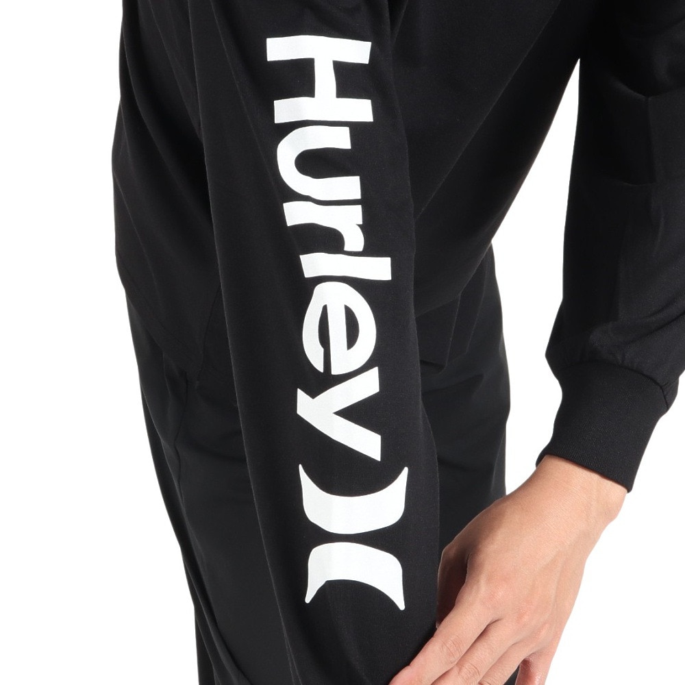 ハーレー（HURLEY）（メンズ）カットソー 長袖 ブラック 黒 SLEEVE LOGO 長袖Tシャツ MLS2312031-BLK
