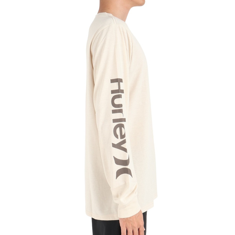 ハーレー（HURLEY）（メンズ）カットソー 長袖 ベージュ SLEEVE LOGO 長袖Tシャツ MLS2312031-NTL