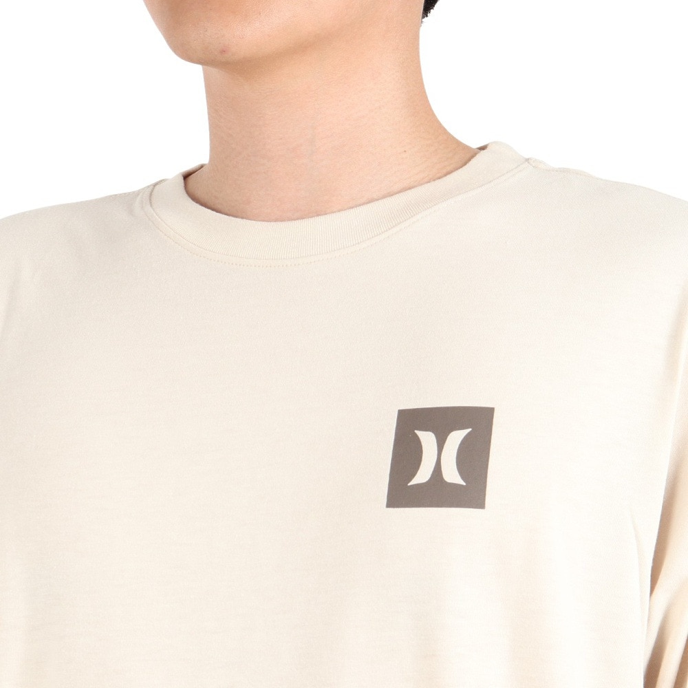 ハーレー（HURLEY）（メンズ）カットソー 長袖 ベージュ SLEEVE LOGO 長袖Tシャツ MLS2312031-NTL