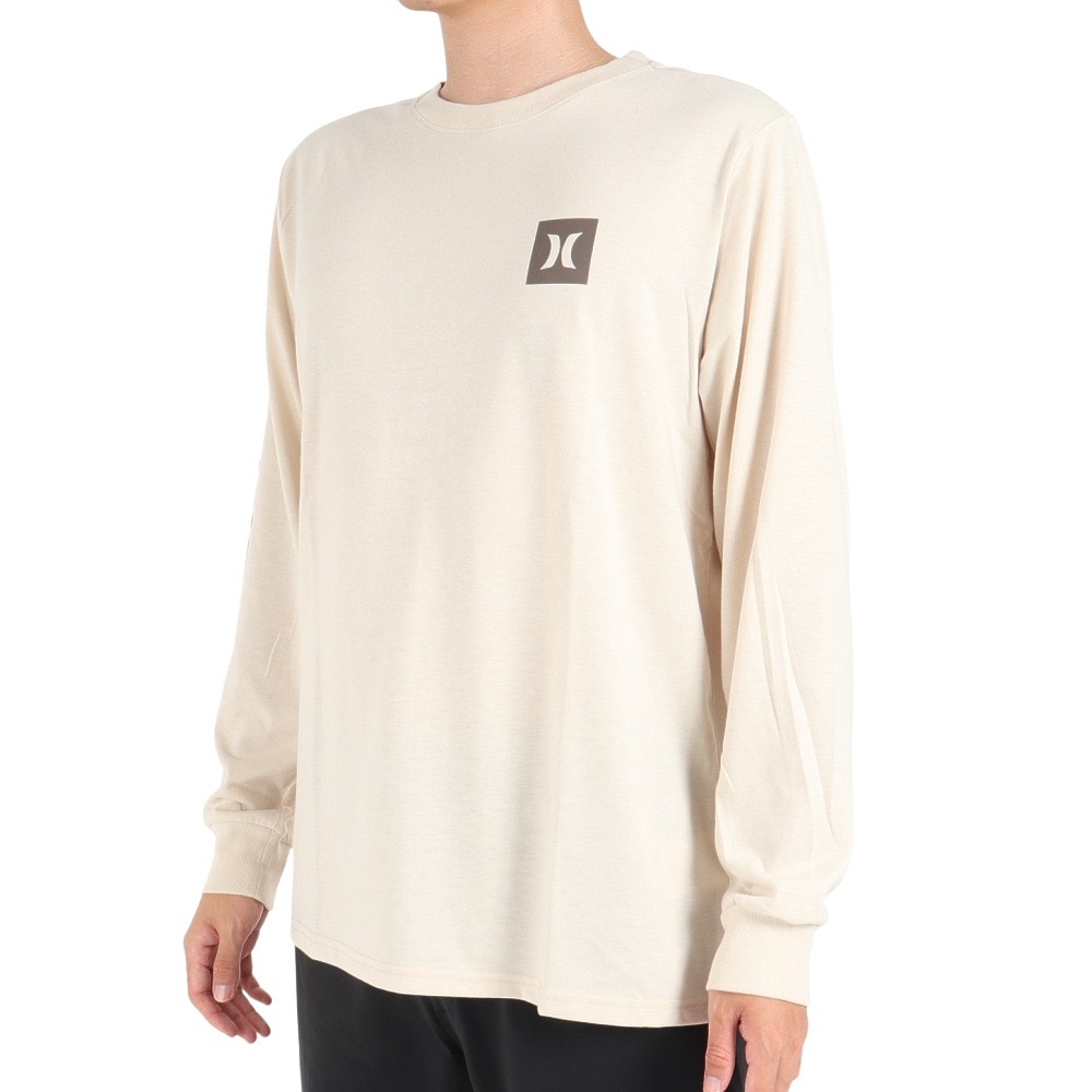 ハーレー（HURLEY）（メンズ）カットソー 長袖 ベージュ SLEEVE LOGO 長袖Tシャツ MLS2312031-NTL