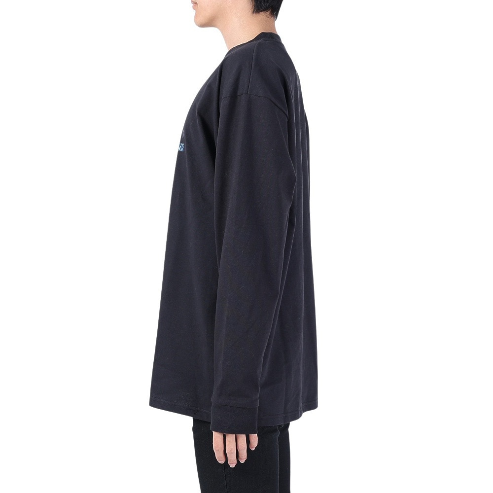 エアボーン（ARBN）（メンズ）長袖コットンTシャツ 01 AB2024SSMAPP091BLK