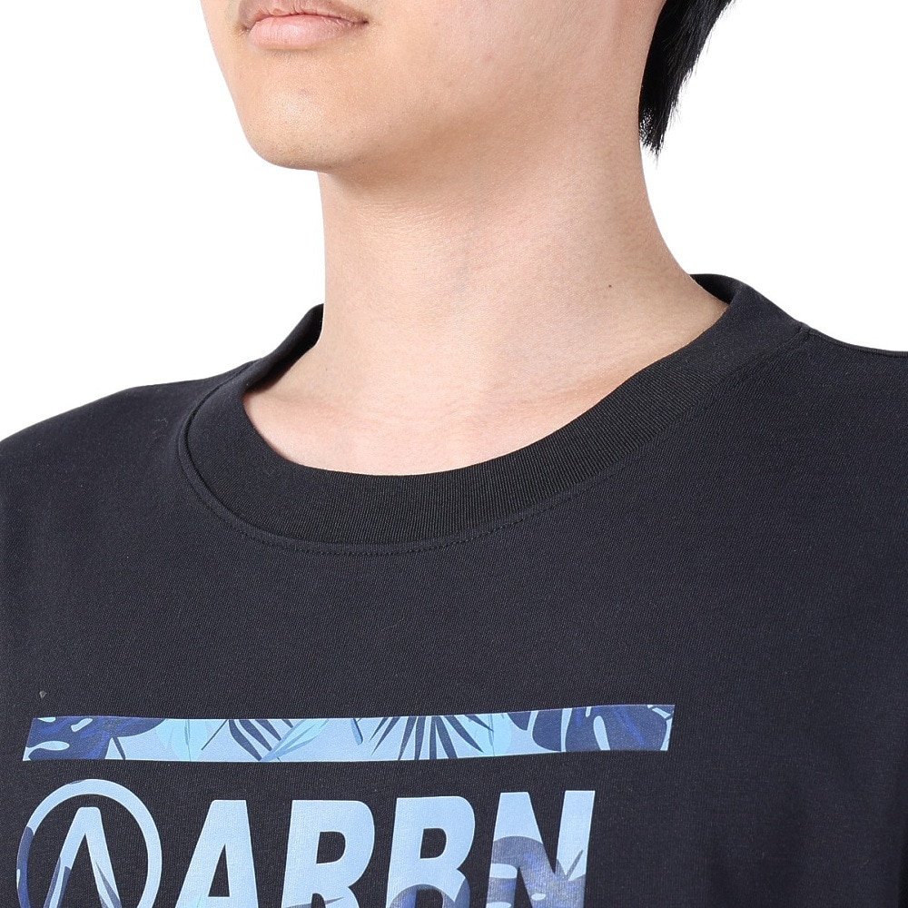 エアボーン（ARBN）（メンズ）長袖コットンTシャツ 01 AB2024SSMAPP091BLK