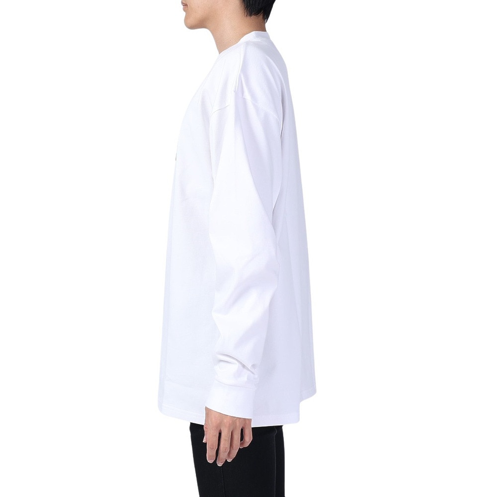 エアボーン（ARBN）（メンズ）長袖コットンTシャツ 01 AB2024SSMAPP091WHT