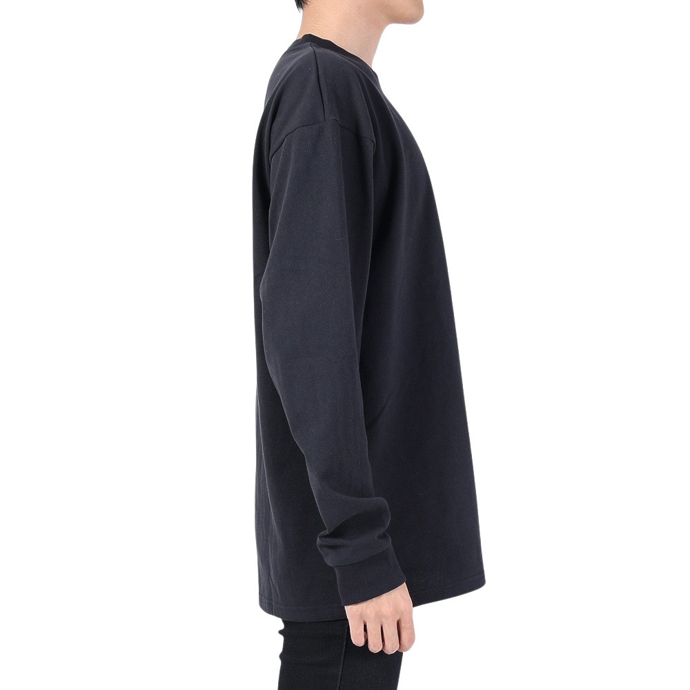 エアボーン（ARBN）（メンズ）長袖コットンTシャツ 02 AB2024SSMAPP092BLK