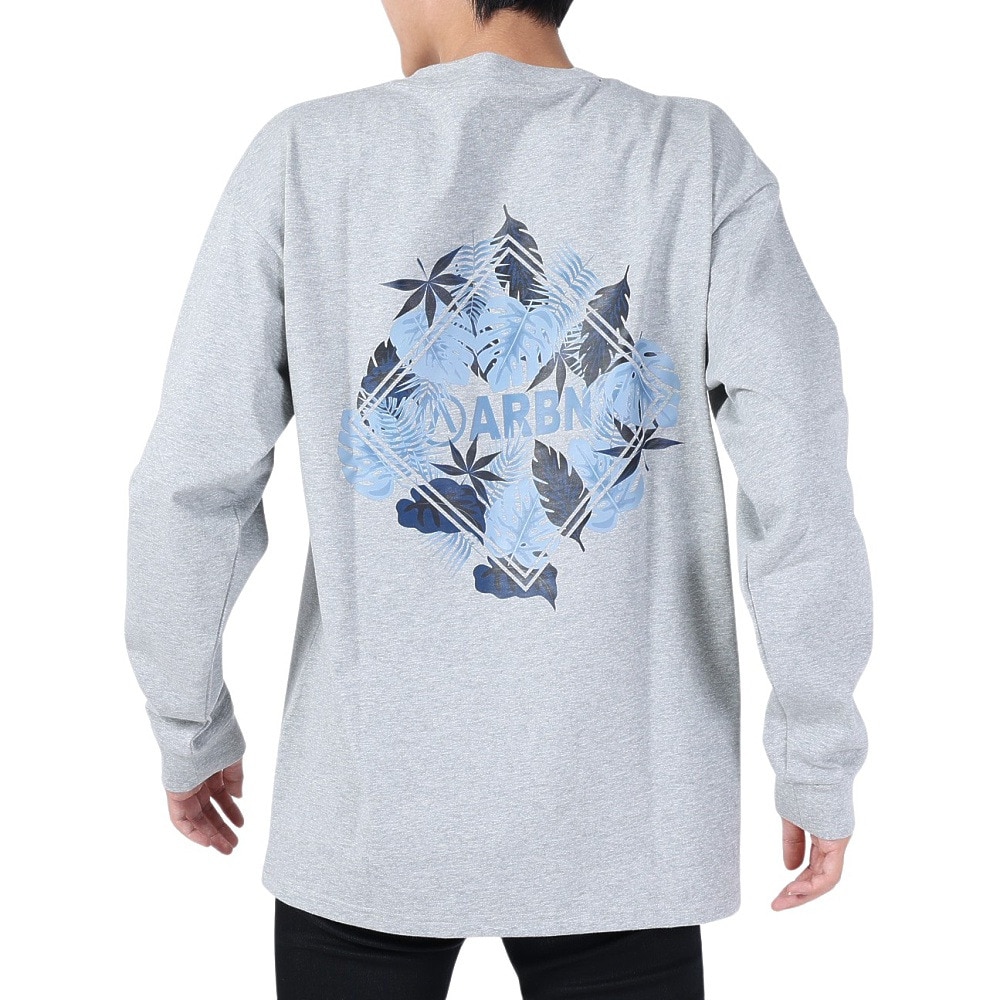 エアボーン（ARBN）（メンズ）長袖コットンTシャツ 02 AB2024SSMAPP092LGRY