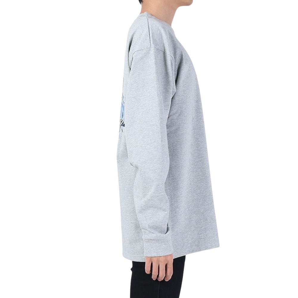 エアボーン（ARBN）（メンズ）長袖コットンTシャツ 02 AB2024SSMAPP092LGRY
