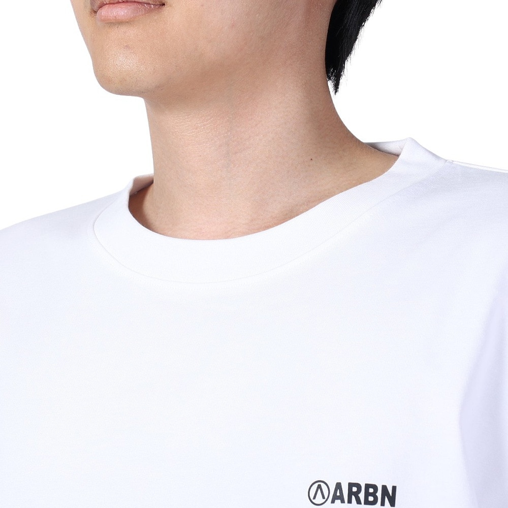 エアボーン（ARBN）（メンズ）長袖コットンTシャツ 02 AB2024SSMAPP092WHT