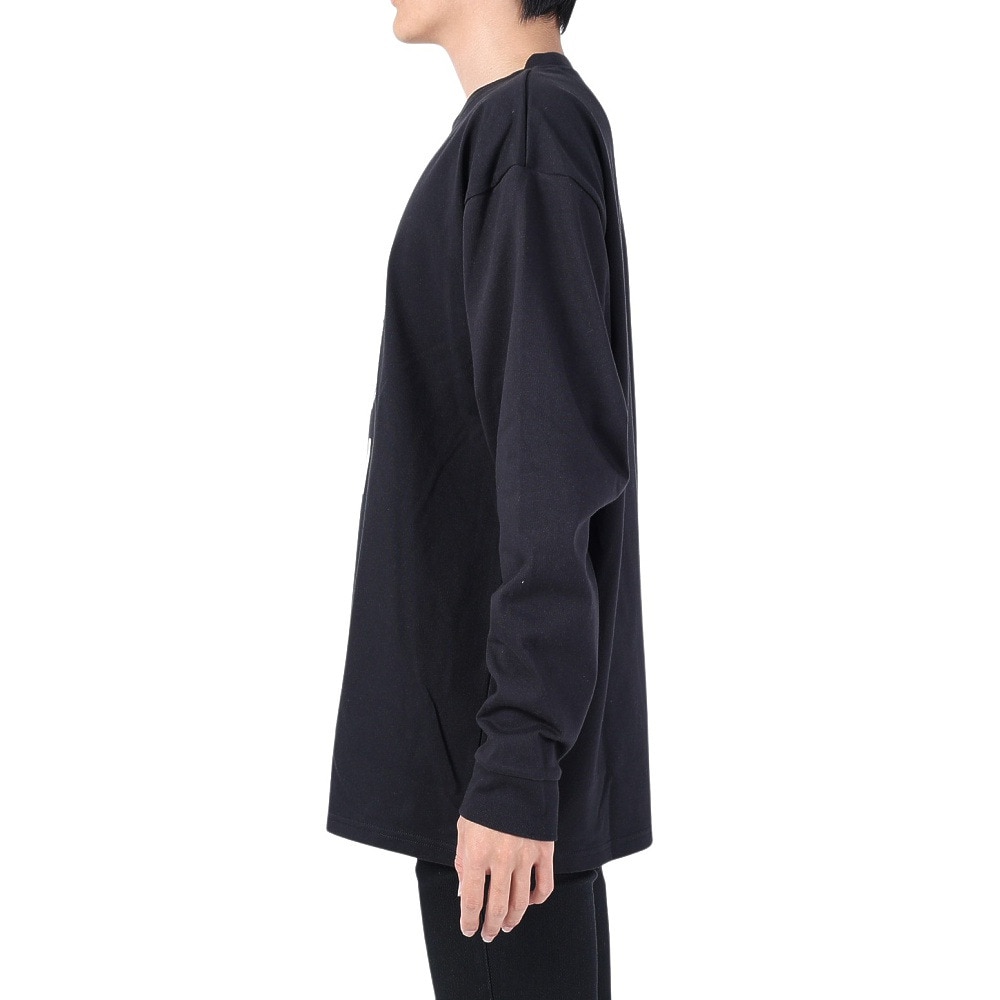 エアボーン（ARBN）（メンズ）長袖コットンTシャツ 03 AB2024SSMAPP093BLK