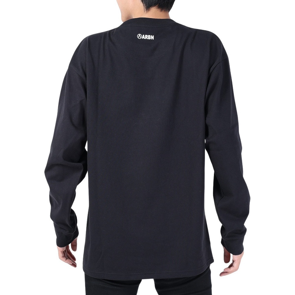 エアボーン（ARBN）（メンズ）長袖コットンTシャツ 03 AB2024SSMAPP093BLK