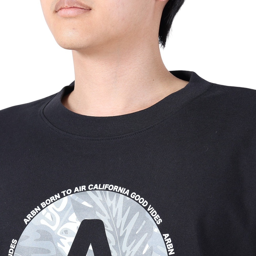 エアボーン（ARBN）（メンズ）長袖コットンTシャツ 03 AB2024SSMAPP093BLK