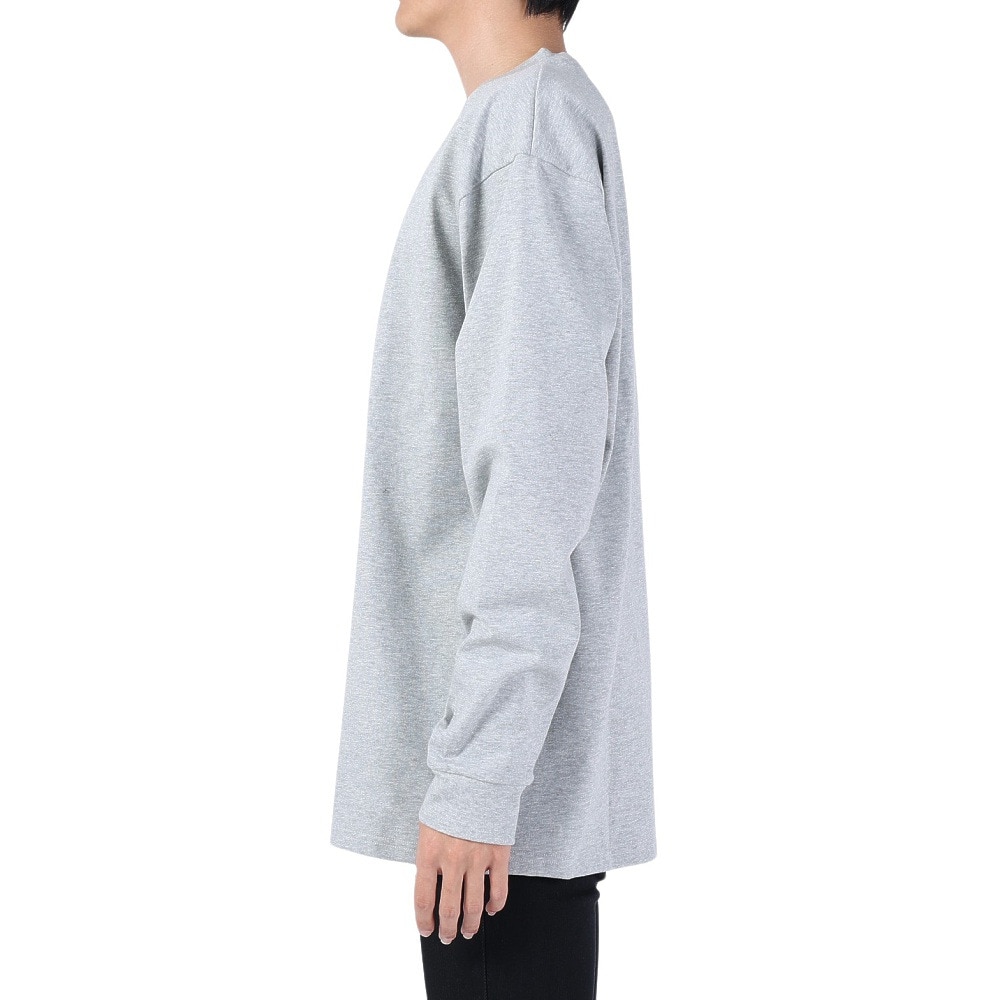 エアボーン（ARBN）（メンズ）長袖コットンTシャツ 03 AB2024SSMAPP093LGRY
