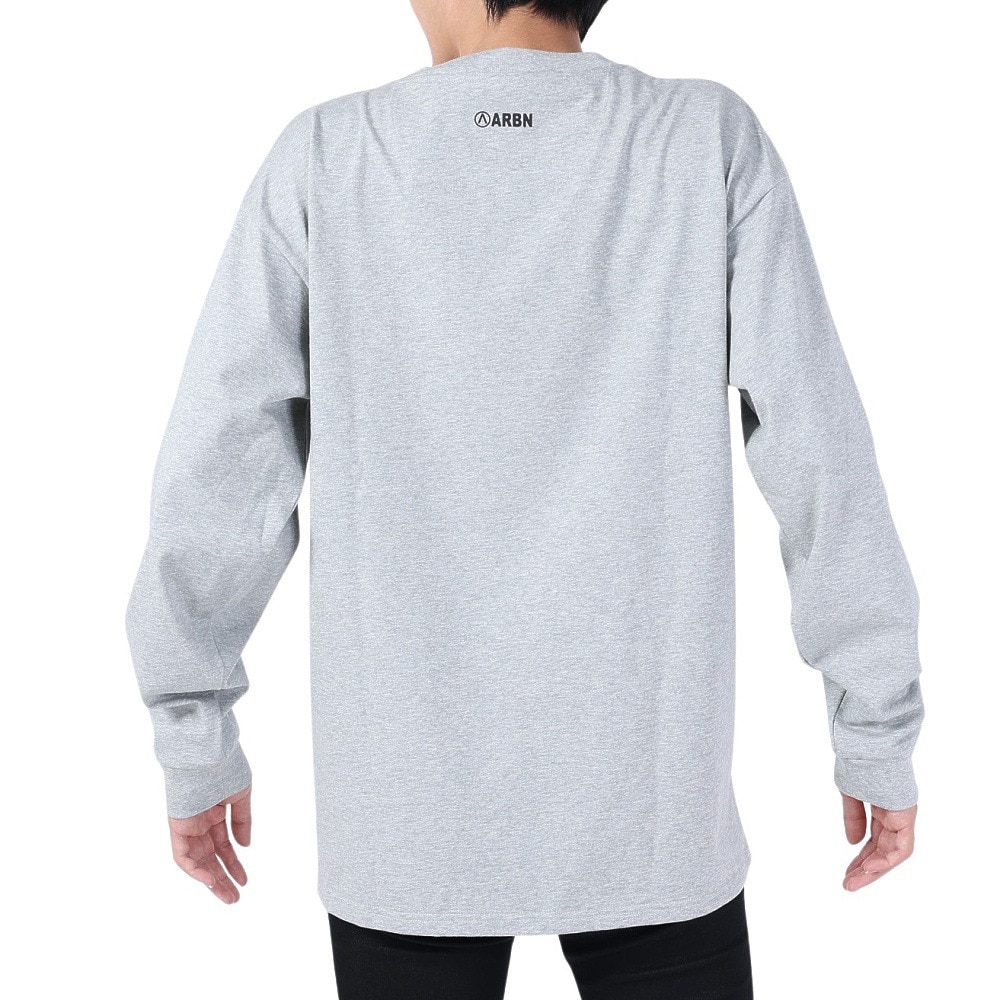 エアボーン（ARBN）（メンズ）長袖コットンTシャツ 03 AB2024SSMAPP093LGRY