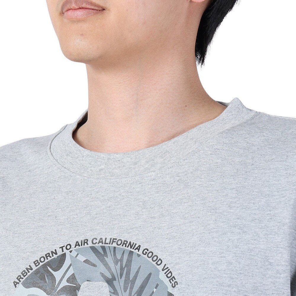 エアボーン（ARBN）（メンズ）長袖コットンTシャツ 03 AB2024SSMAPP093LGRY