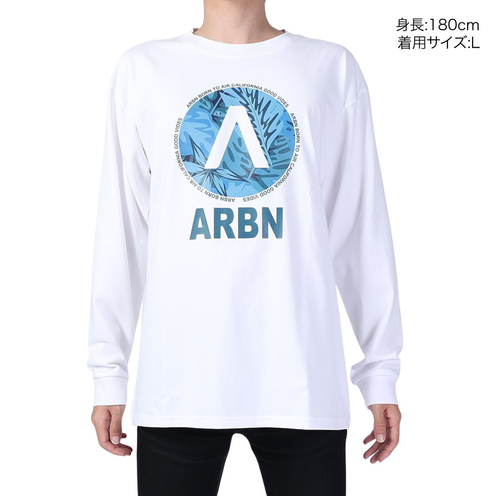 エアボーン（ARBN）（メンズ）長袖コットンTシャツ 03 AB2024SSMAPP093WHT