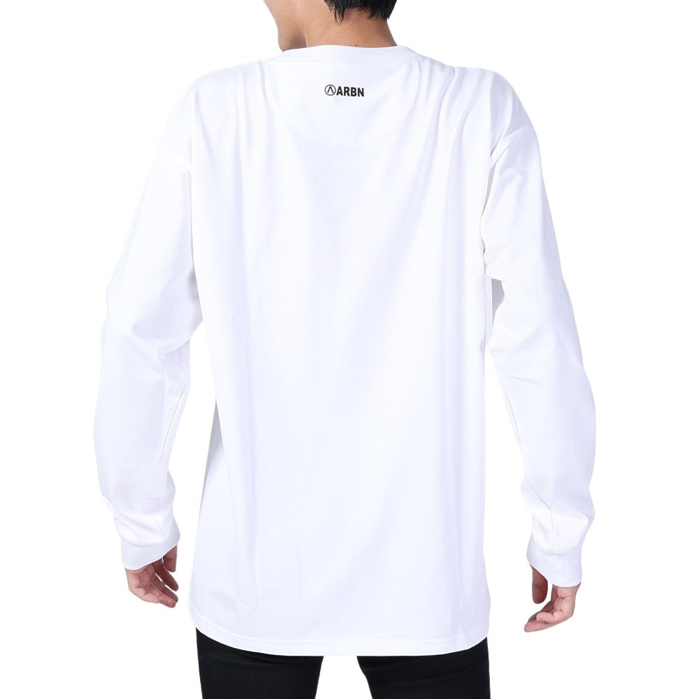 エアボーン（ARBN）（メンズ）長袖コットンTシャツ 03 AB2024SSMAPP093WHT