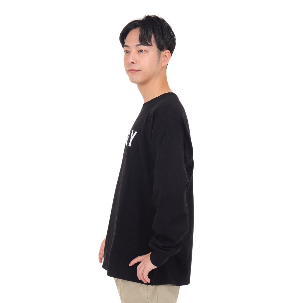 ハーレー（HURLEY）（メンズ）オーバーサイズ ブランドロゴ 長袖Tシャツ 23MLS2200001-BLK