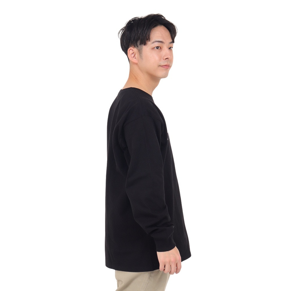 ハーレー（HURLEY）（メンズ）オーバーサイズ ブランドロゴ 長袖Tシャツ 23MLS2200001-BLK