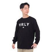 ハーレー（HURLEY）（メンズ）オーバーサイズ ブランドロゴ 長袖Tシャツ 23MLS2200001-BLK