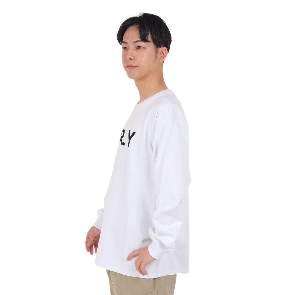 ハーレー（HURLEY）（メンズ）オーバーサイズ ブランドロゴ 長袖Tシャツ 23MLS2200001-WHT