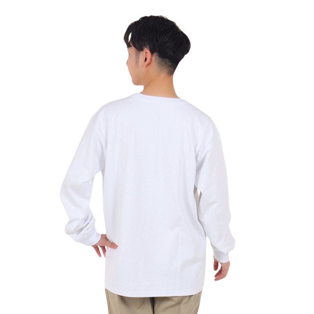 ハーレー（HURLEY）（メンズ）オーバーサイズ ブランドロゴ 長袖Tシャツ 23MLS2200001-WHT