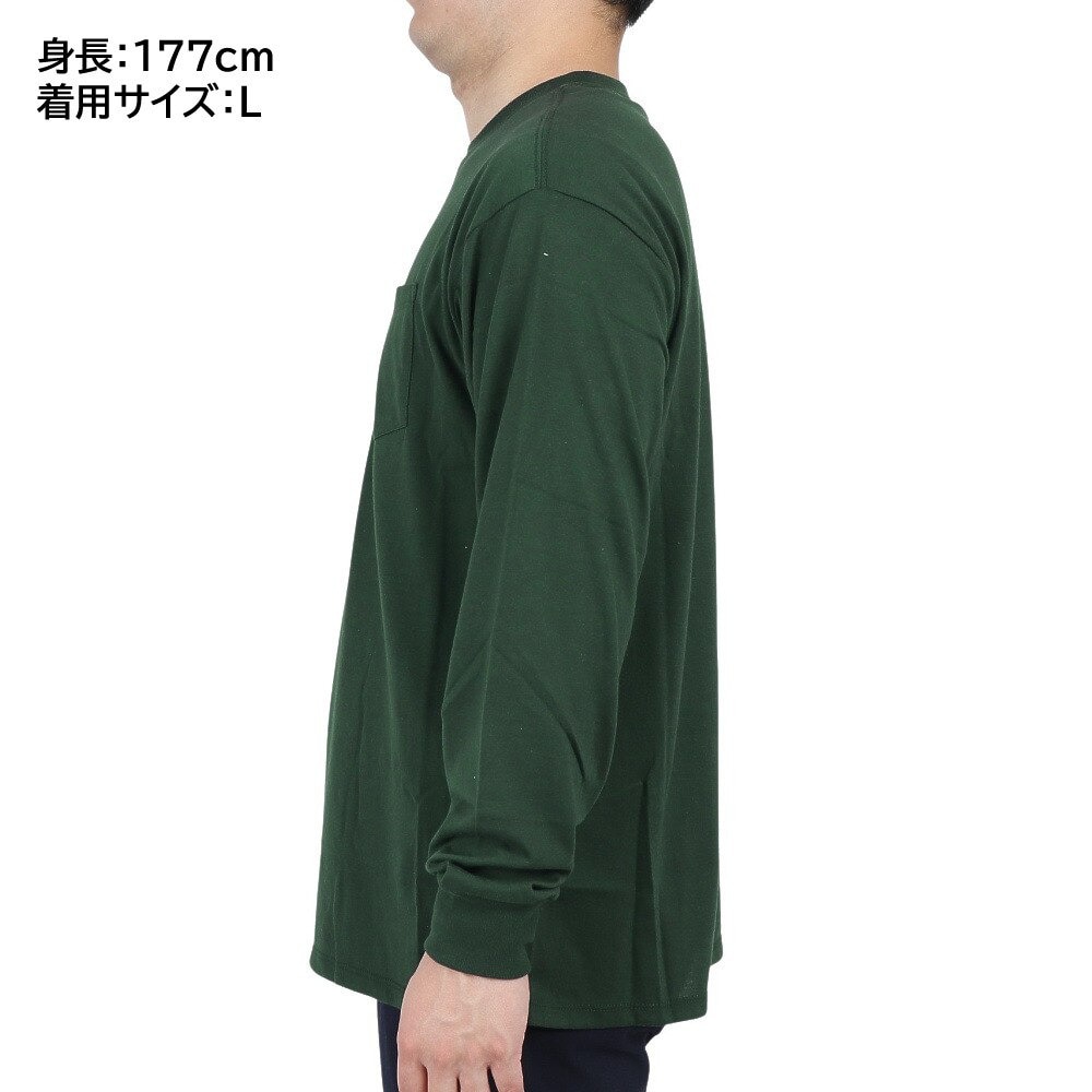 ハーレー（HURLEY）（メンズ）ONE AND ONLY ポケット 長袖Tシャツ MLS2200004-DFR