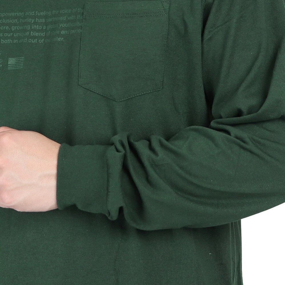 ハーレー（HURLEY）（メンズ）ONE AND ONLY ポケット 長袖Tシャツ MLS2200004-DFR