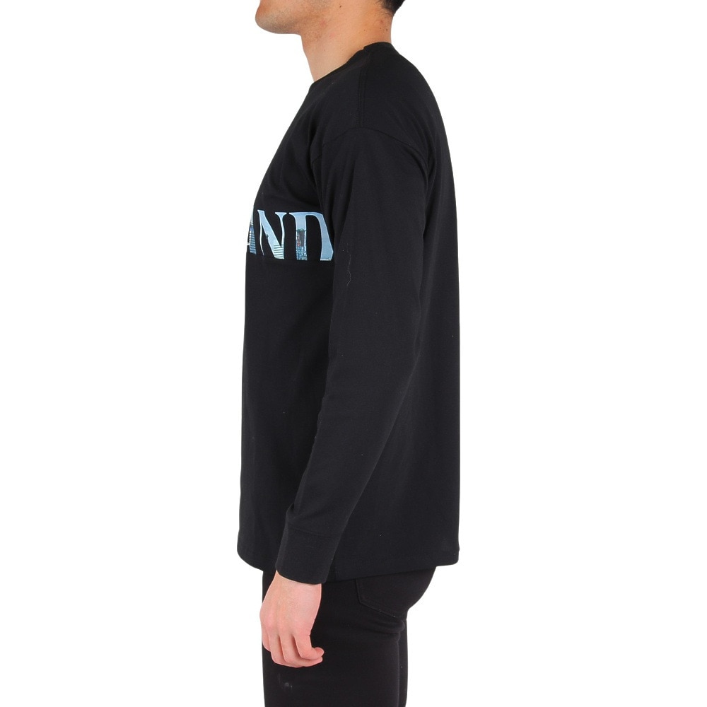 ライズ（RYZ）（メンズ）PORTLAND PHOTO 長袖Tシャツ RZ10CD24SS0013 BLK
