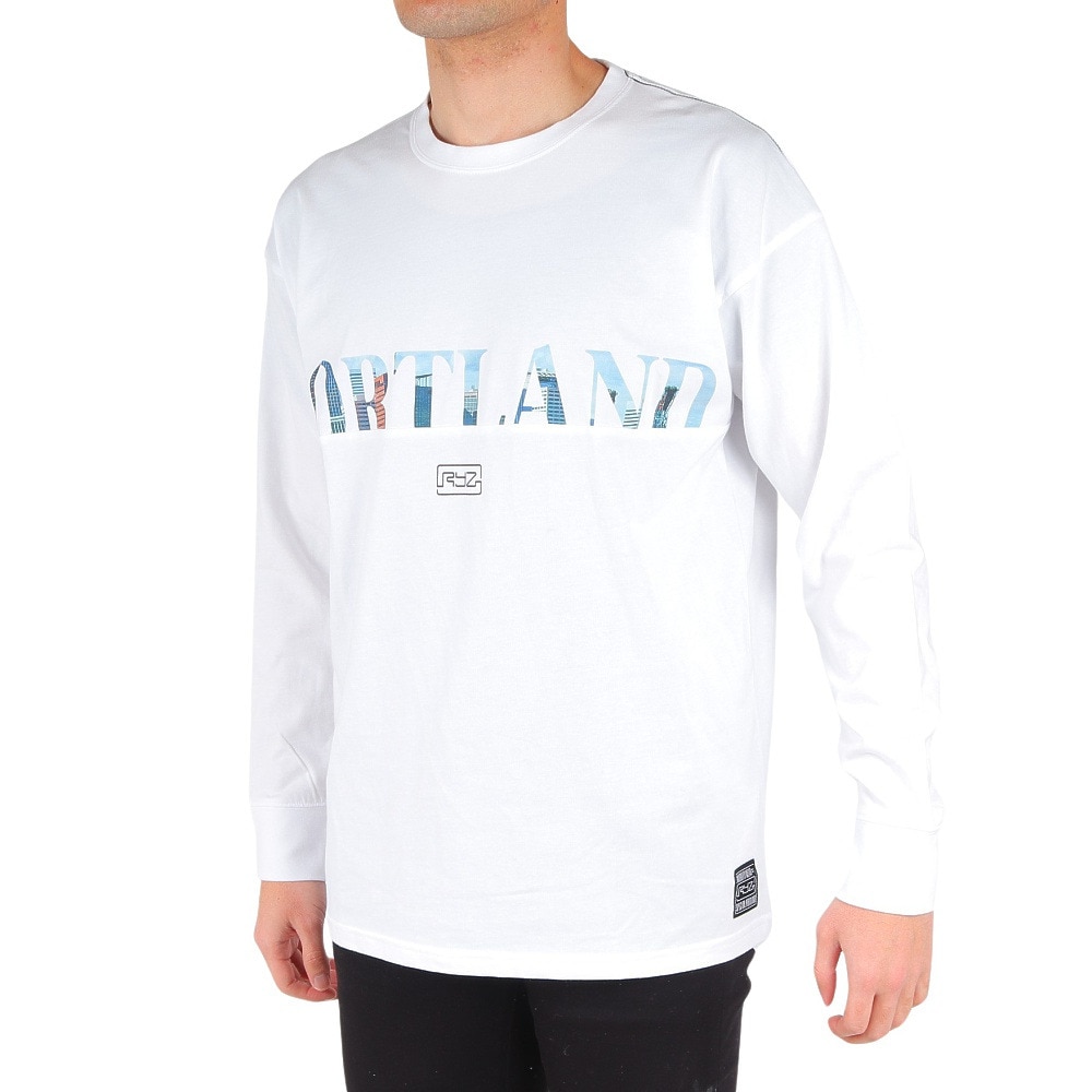 ライズ（RYZ）（メンズ）PORTLAND PHOTO 長袖Tシャツ RZ10CD24SS0013 WHT
