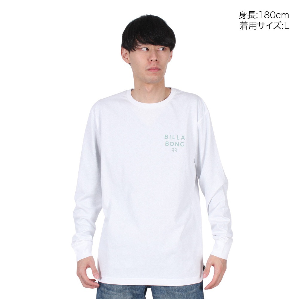 ビラボン（BILLABONG）（メンズ）DECAF 長袖 Tシャツ BE012050 WHT