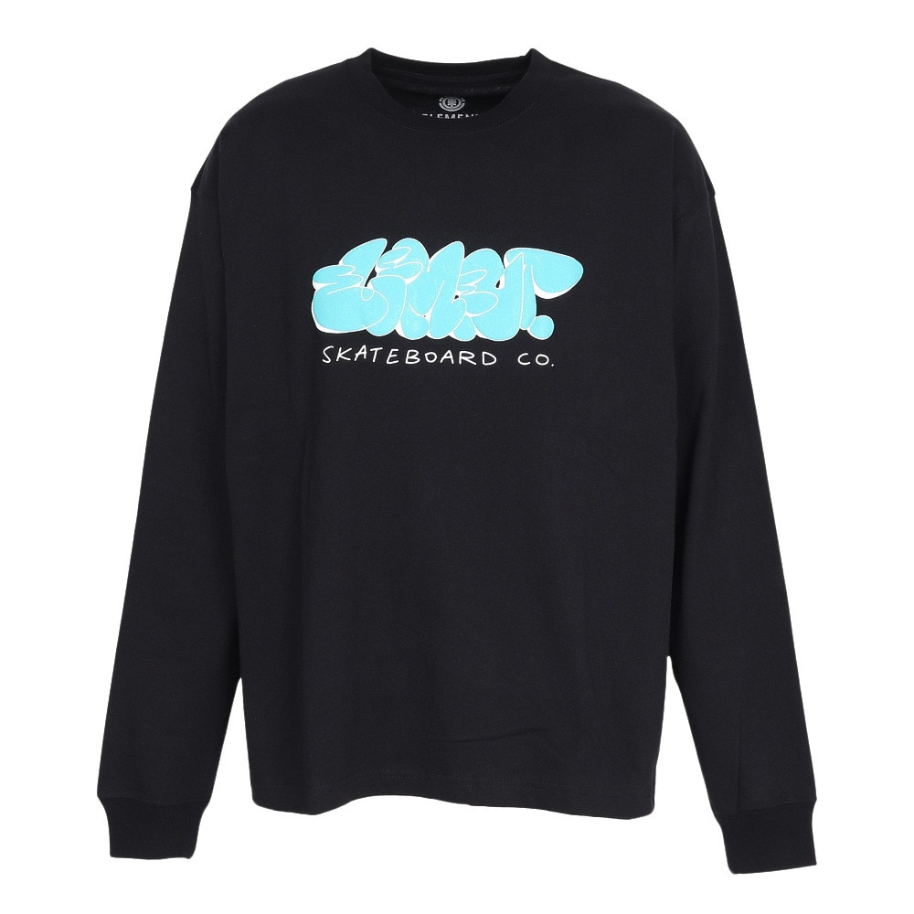 エレメント（ELEMENT）（メンズ）TAG LS 長袖Tシャツ BE022052 FBK