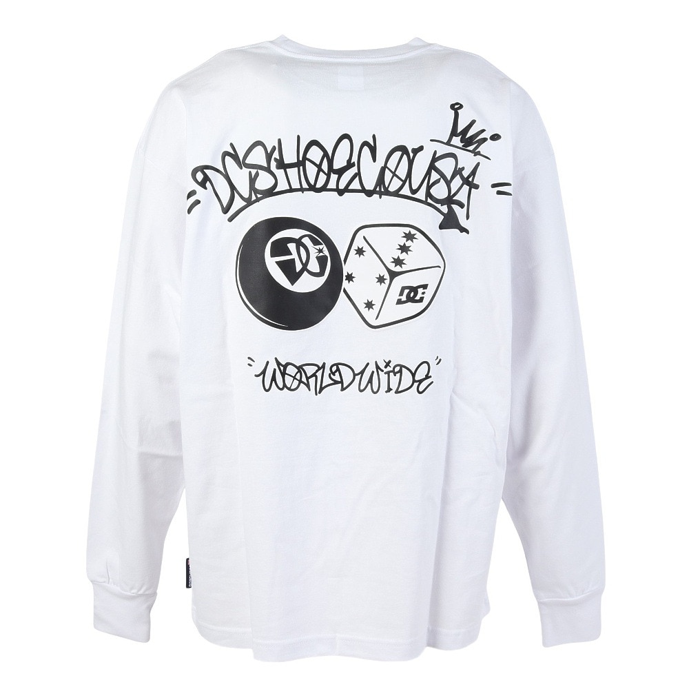 ディーシーシューズ（DC SHOES）（メンズ）24 8 BALL&DICE 長袖Tシャツ 24FWDLT244077WHT