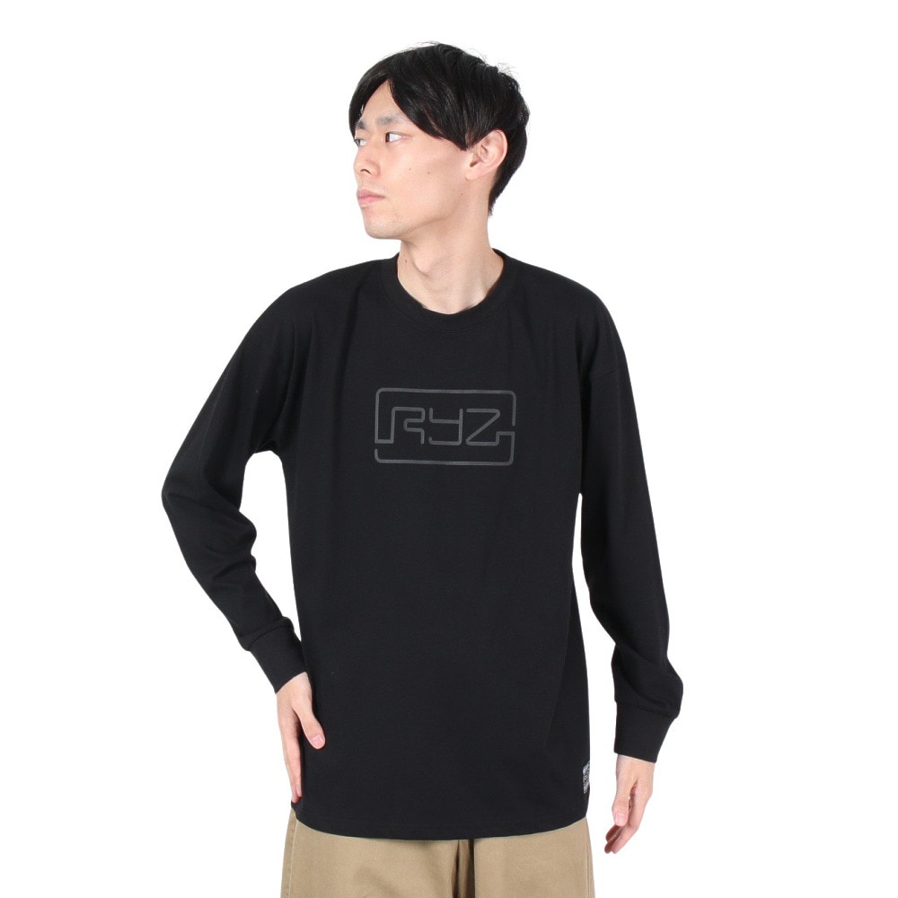 ライズ（RYZ）（メンズ）ロングスリーブシャツ RZ10CD24FW0011 BLK