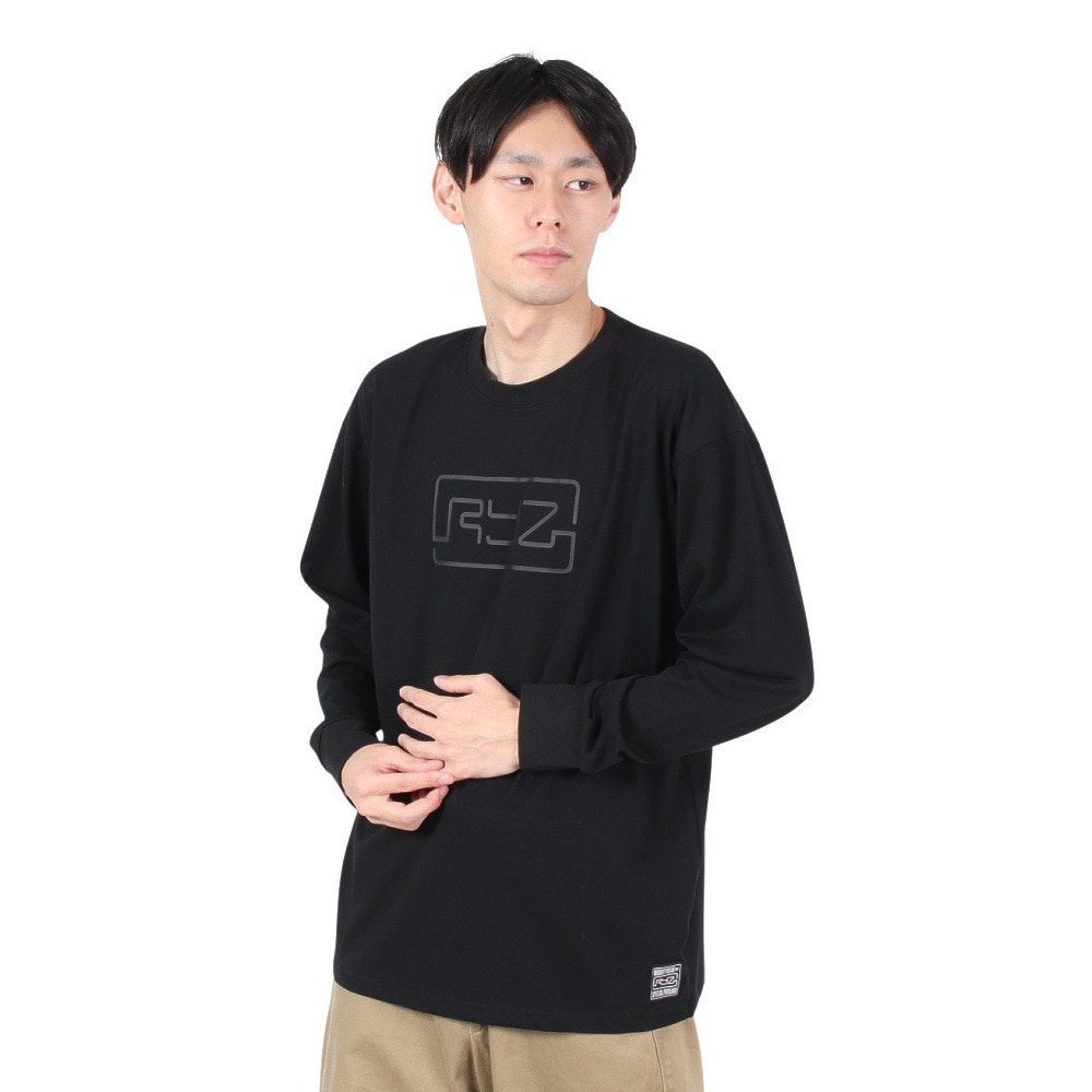 ライズ（RYZ）（メンズ）ロングスリーブシャツ RZ10CD24FW0011 BLK