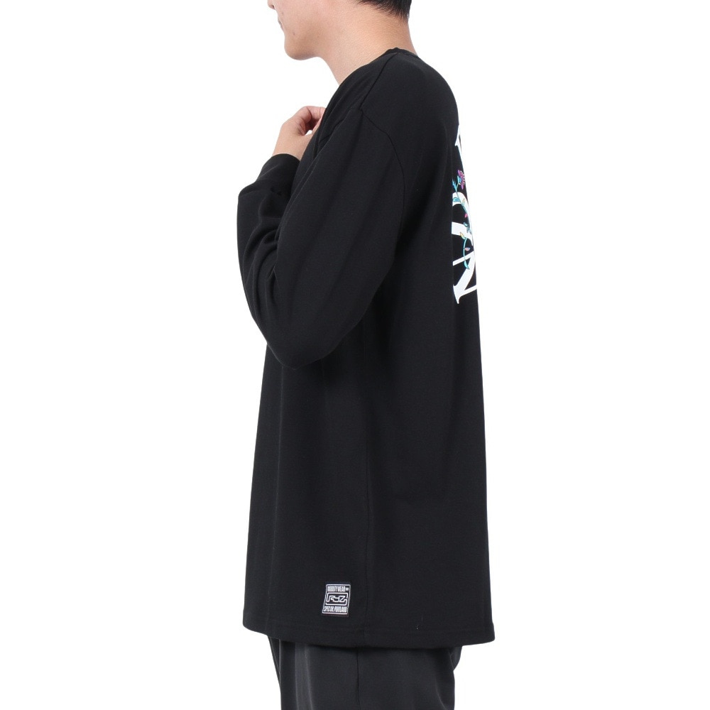 ライズ（RYZ）（メンズ）バタフライ ロングスリーブTシャツ RZ10CD24FW0013 BLK
