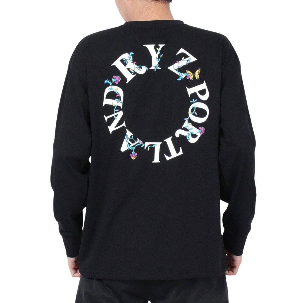 ライズ（RYZ）（メンズ）バタフライ ロングスリーブTシャツ RZ10CD24FW0013 BLK