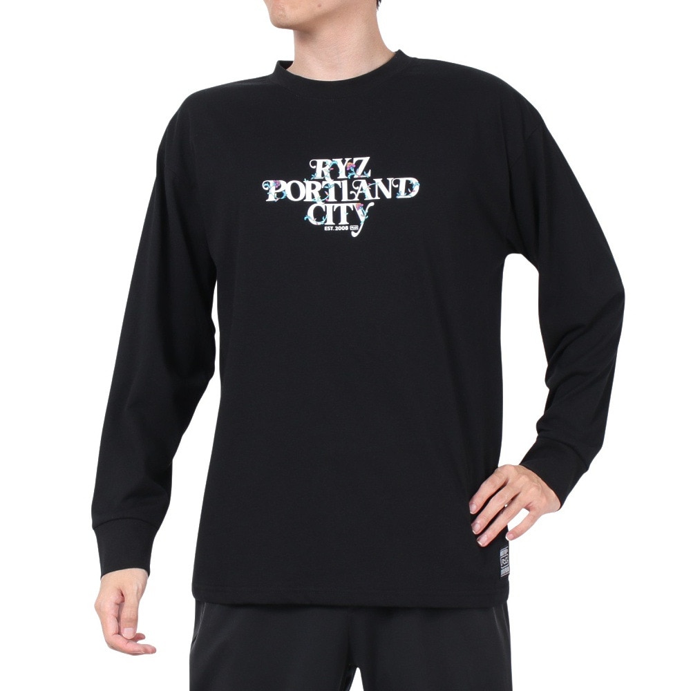 ライズ（RYZ）（メンズ）バタフライ ロングスリーブTシャツ RZ10CD24FW0013 BLK